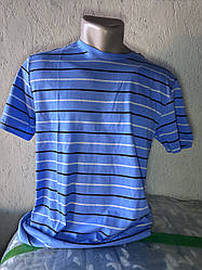 Футболка чоловіча в смужку (блакитна)