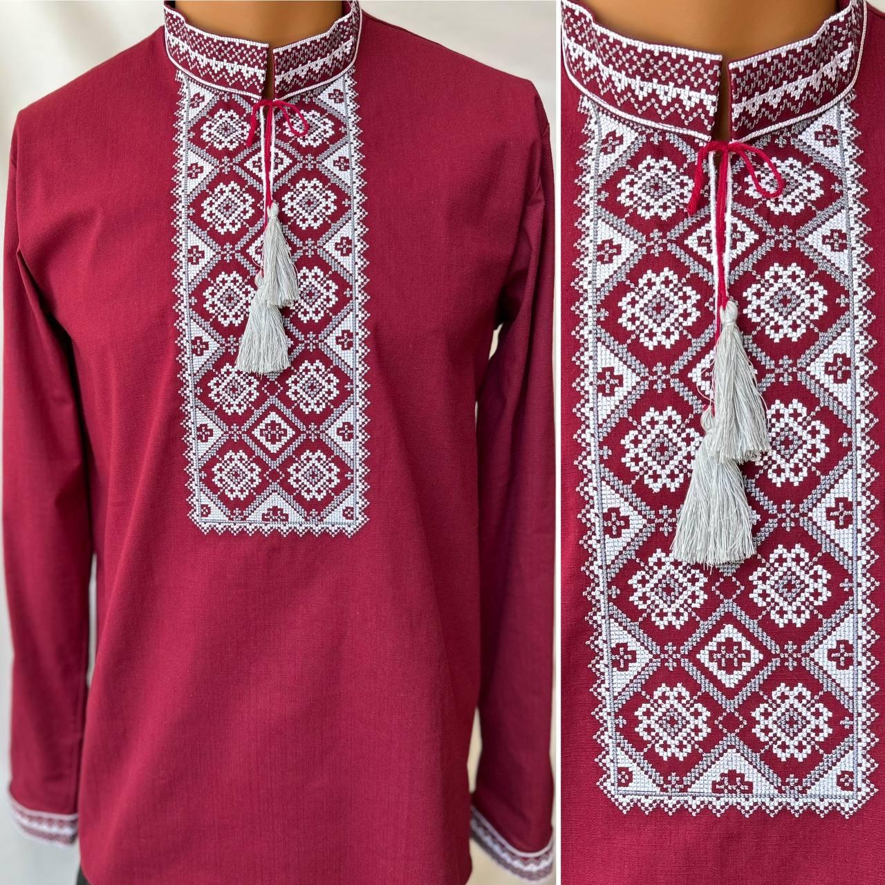 Вишиванка чоловіча "Француз" лляна, фото 1