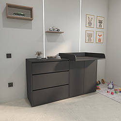 Пеленальній комод Дрім Антрацит