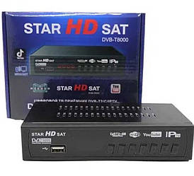 Цифрова приставка тюнер ТБ T8000 T2 Star HD USB HDMI RCA з пультом