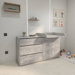 Пеленальній комод Дрім бетон