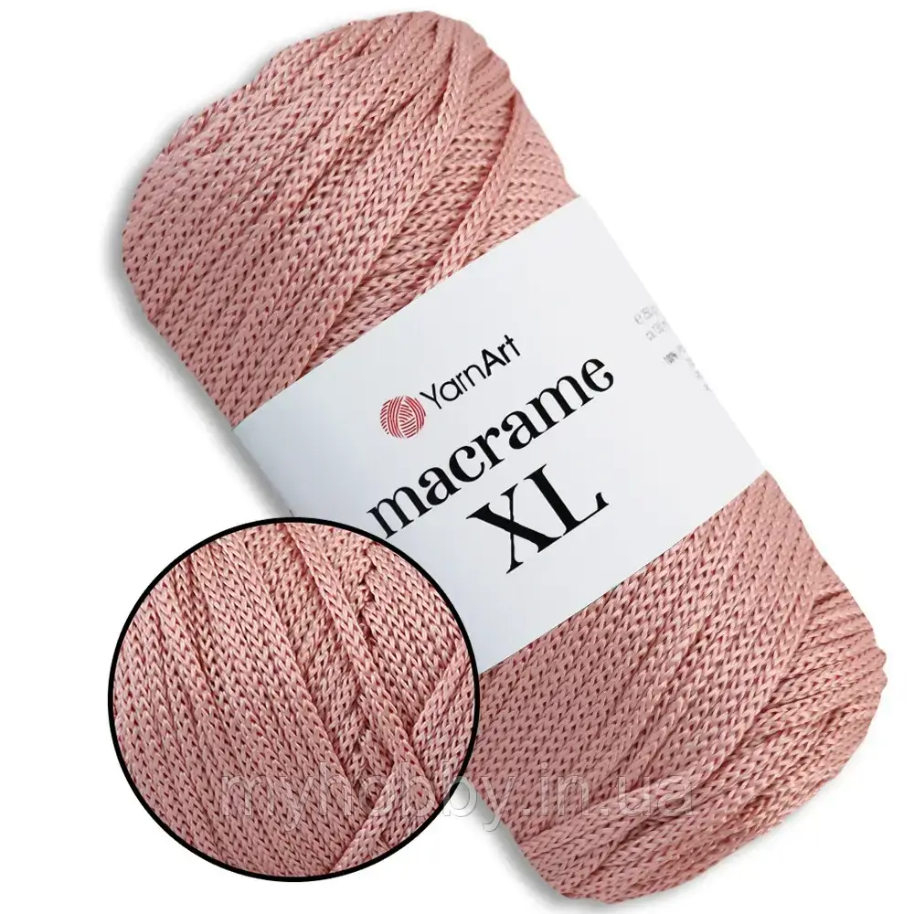 Пряжа YarnArt Macrame XL, Пудра №171, шнур поліестеровий 4мм, фото 1