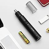 Тример для носа Xiaomi ShowSee Nose Hair Trimmer C1-BK бездротовий з плаваючими лезами з нержавіючої сталі, фото 5