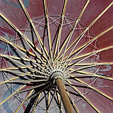 Парасолька декоративна китайська з китицями Червона - Вогняна куміхо, фото 3