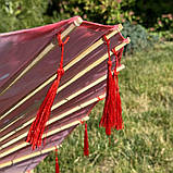 Парасолька декоративна китайська з китицями Червона - Вогняна куміхо, фото 5