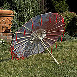 Парасолька декоративна китайська з китицями Червона - Вогняна куміхо, фото 2