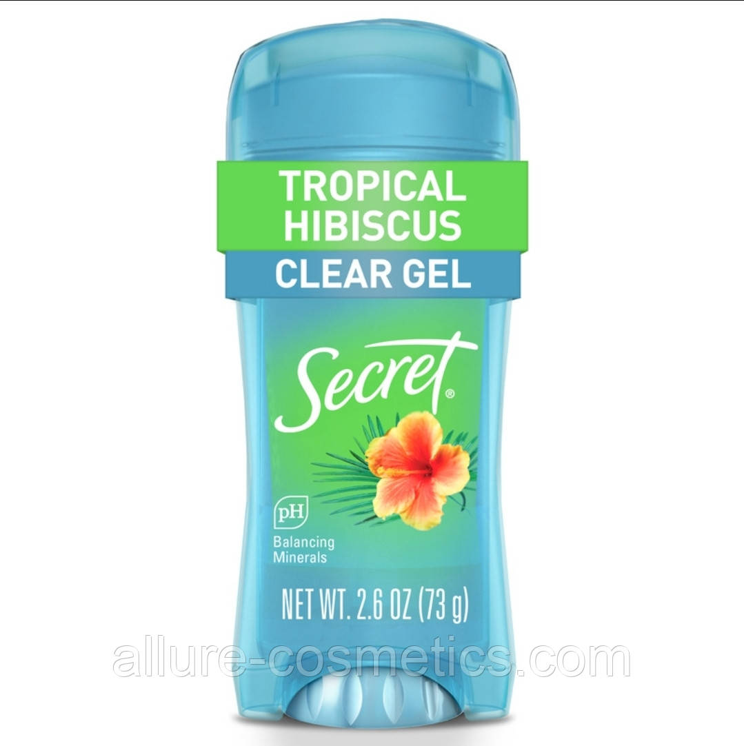 Гелевий дезодорант "Гібіскус" Secret Clear Gel Antiperspirant Deodorant Tropical Hibiscus 73г