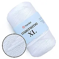 Пряжа YarnArt Macrame XL Білий №154 шнур поліестеровий 4мм