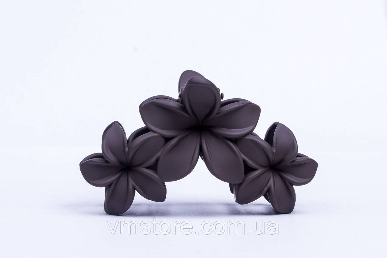 Шпилька крабік квітка магнолії коричневий колір, фото 1