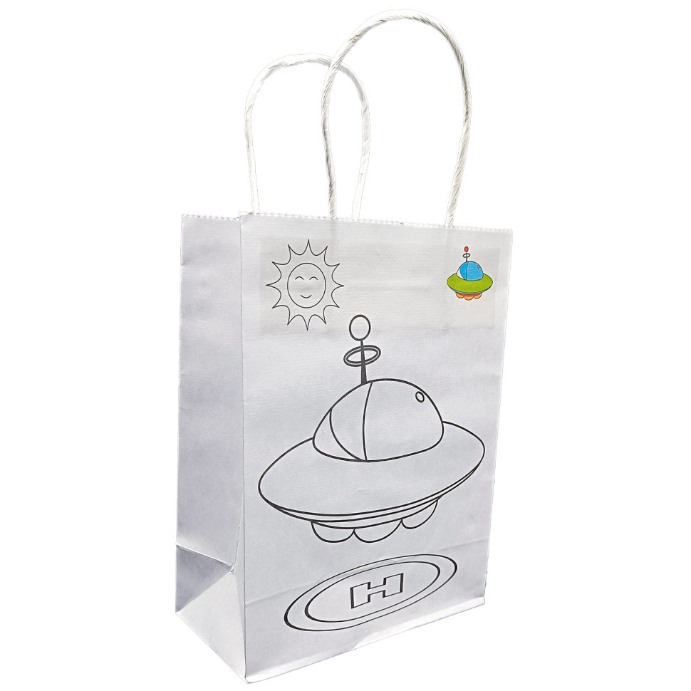 Дитяча розмальовка "Тарілка НЛО" 23-201-5 з фломастерами, фото 1