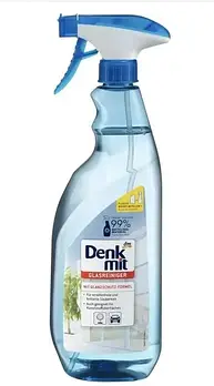 Засіб для миття скла Denkmit Glasreiniger 1 л спрей без розводів універсальний