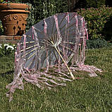 Рожева літня парасолька від сонця зі стрічками для фотографій Літній день, фото 3