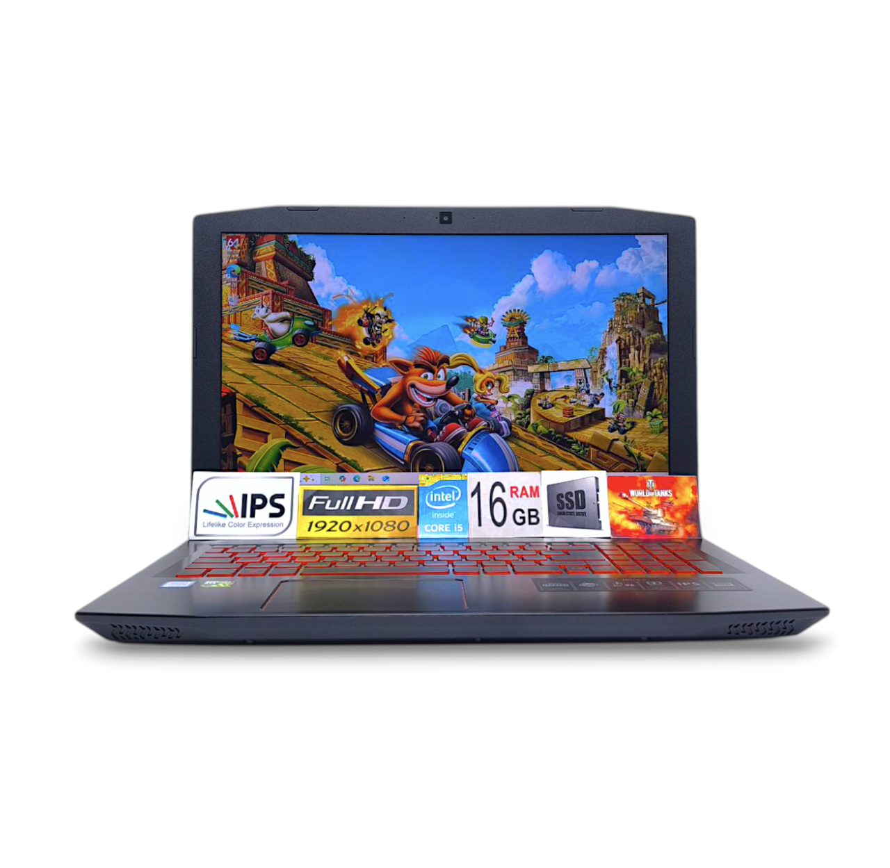 Ноутбук Acer Nitro 5 15.6 FHD IPS  Core i5-7300HQ 16Gb SSD 256GB+700GB HDD Nvidia GTX1050 4GB