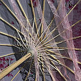 Рожева літня парасолька від сонця зі стрічками для фотографій Пишне цвітіння вишні, фото 4