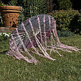 Рожева літня парасолька від сонця зі стрічками для фотографій Пишне цвітіння вишні, фото 3