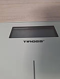 Електронні підлогові ваги Tiross TS1310 до 180 кг скляна платформа автовимкнення індикатор заряду крок 100 г, фото 4