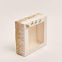Новорічна коробка для зефіру 200*200*70