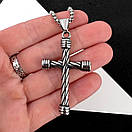 Хрестик з нержавіючої медичної сталі, фото 3