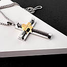 Хрестик з нержавіючої медичної сталі, фото 2