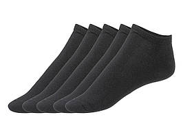 Низькі шкарпетки, 5 пар, розмір 43-46, колір чорний