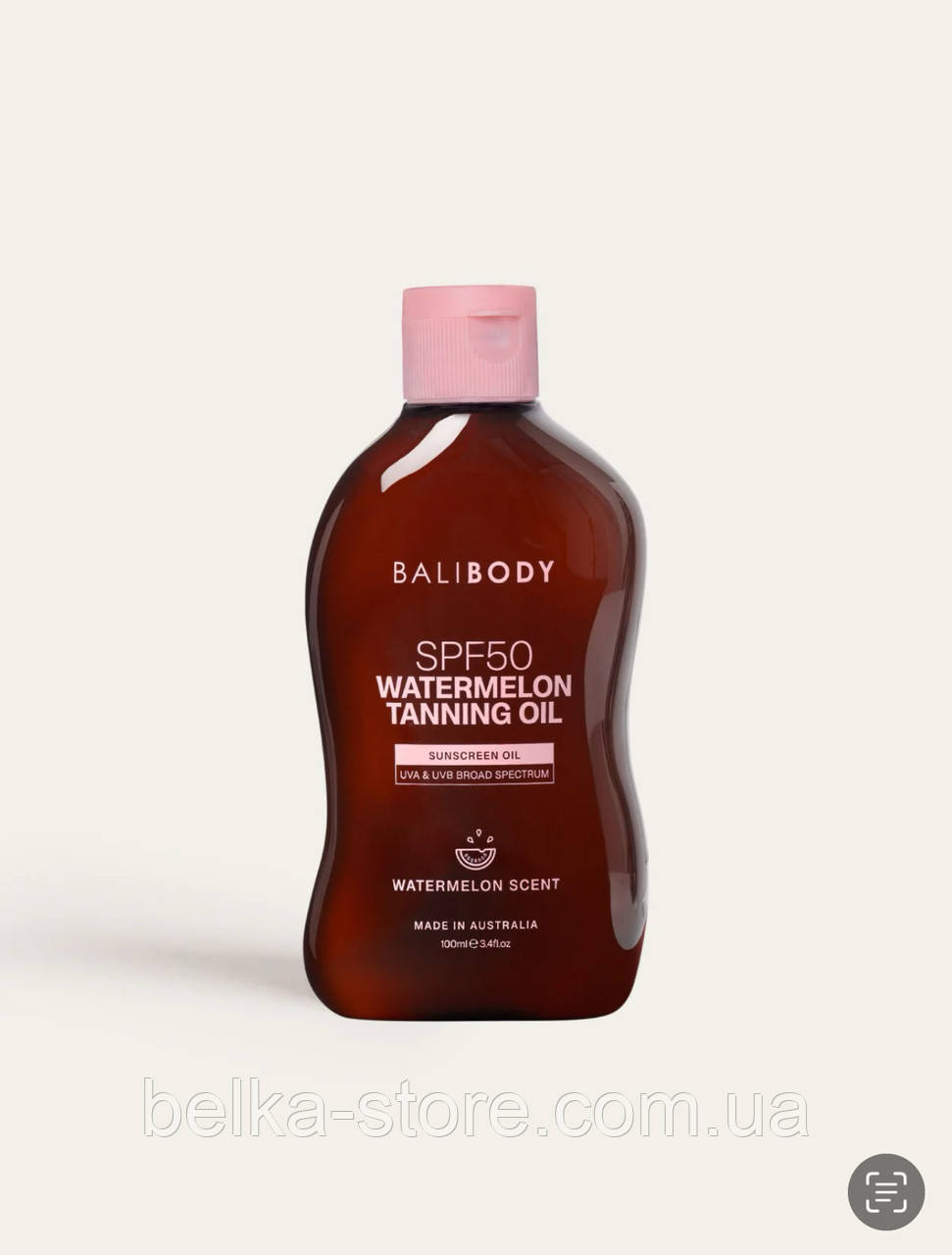 Олія для засмаги з насінням кавуна BALI BODY Watermeleon Tanning Oil SPF50, фото 1