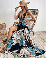 Сарафан жіночий максі літній, ошатний Віскоза 50-52 р