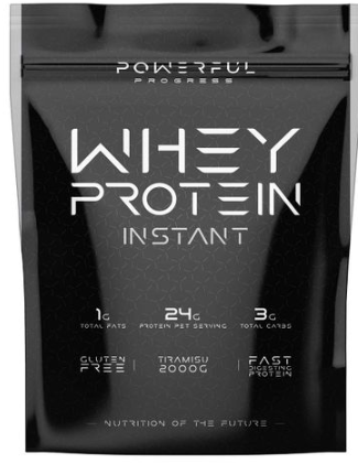Концентрат сироваткового протеїну Powerful Progress 100% Whey Protein 2 кг тірамісу, фото 1