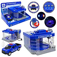 Іграшка гараж поліцейський з машинкою пар і звук зі світлом CLM-888 на батарейках