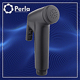 Лійка ручна для гігієнічного душу (біде) PERLA Triss чорна PSJ7103B, фото 3