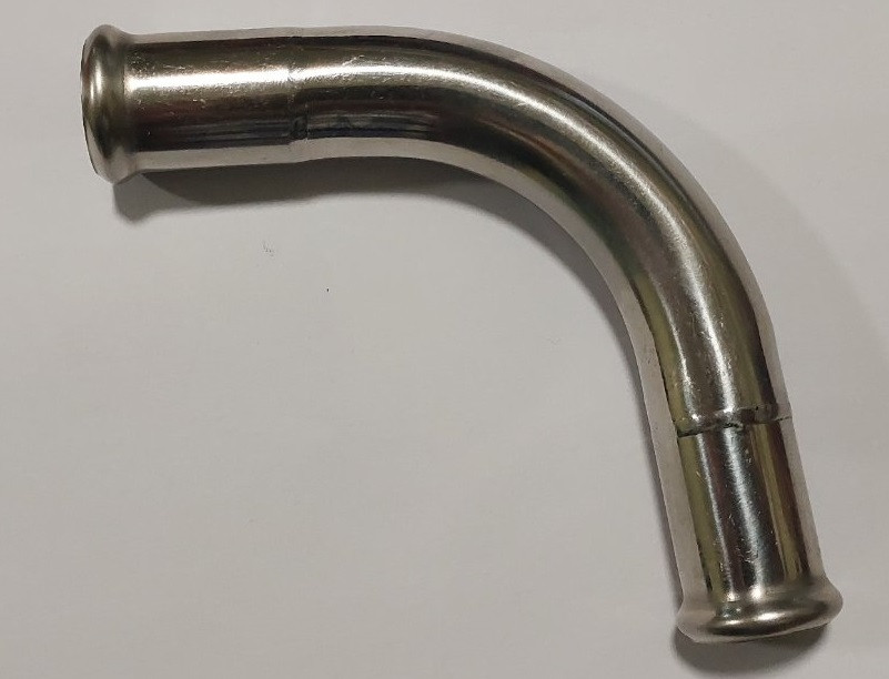 Штуцер-з'єднувач кут90° нерж/ст Dзовн 20-20мм ялинка, фото 1