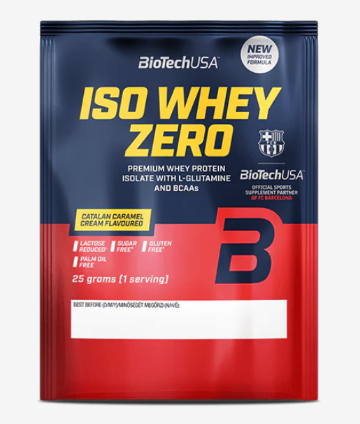 Протеїн Iso Whey Zero BioTech 25 г Catalan caramel cream, фото 1