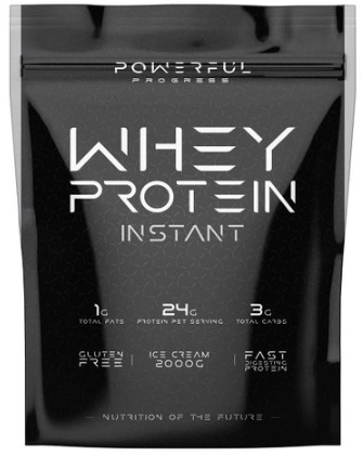 Сироватковий протеїн Powerful Progress 100% Whey Protein 2 кг морозиво, фото 1
