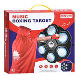 Боксерський Набір MS 4652 Сучасний Тренажер з Музикою Світлом та Плащем Переможця, фото 7