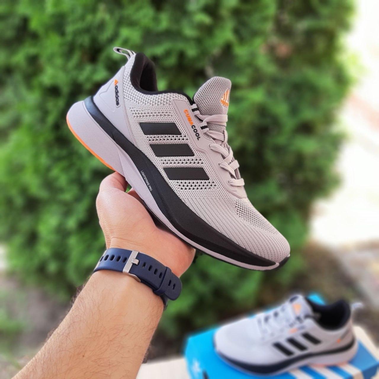 Чоловічі кросівки Adidas Climacool Lightstrike Pro Light Grey Сірі Взуття Ададас Клімакул Про текстиль сітка демісезон, фото 1