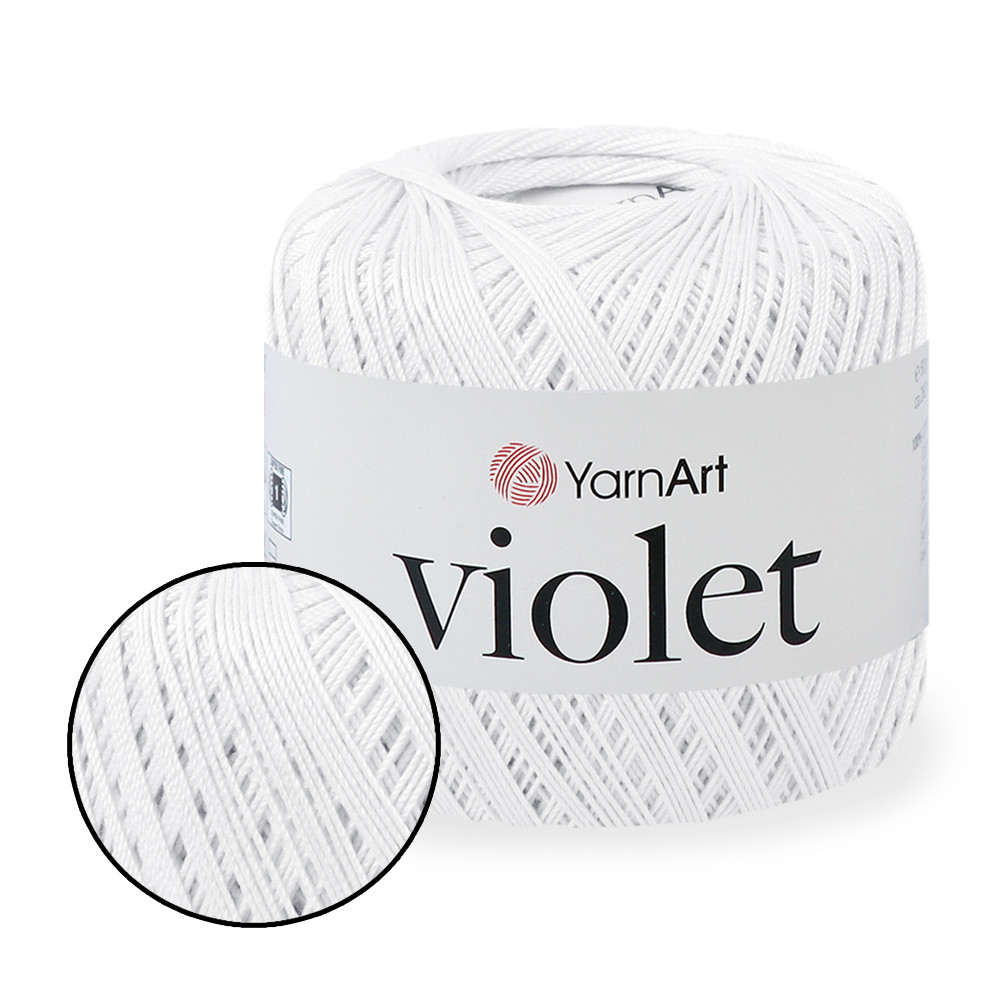 YarnArt Violet, Супер білий №1000, фото 1