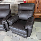 Шкіряний комплект меблів Реклайнер Німеччина, фото 6