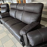 Шкіряний комплект меблів Реклайнер Німеччина, фото 9