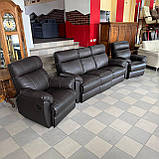 Шкіряний комплект меблів Реклайнер Німеччина, фото 2