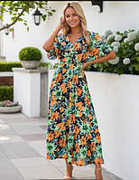 Плаття жіноче, яскраве, ошатне, літнє Віскоза М 46-48 р
