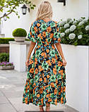 Плаття жіноче, яскраве, ошатне, літнє Віскоза М 46-48 р, фото 3