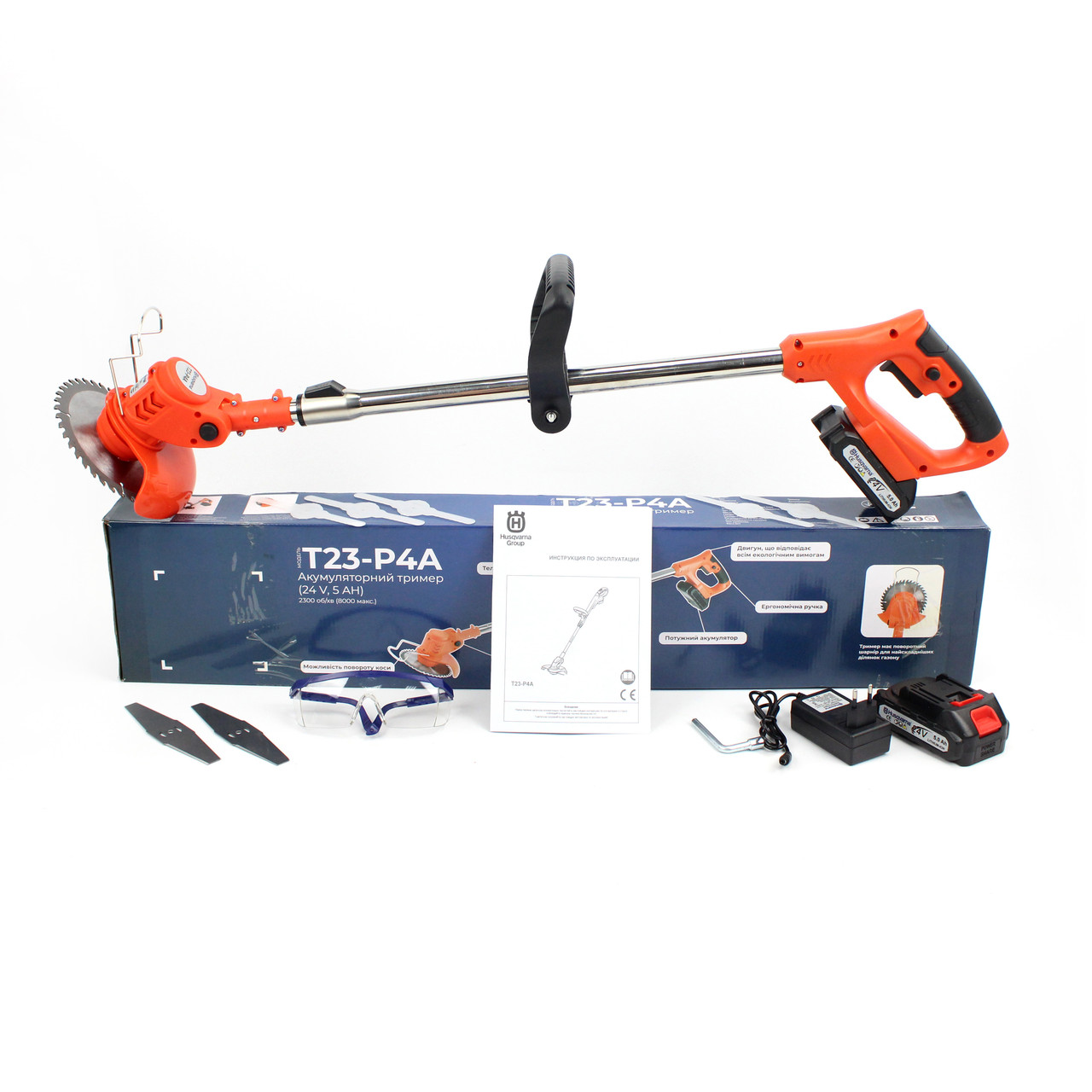 Акумуляторна коса "Husqvarna T23-P4A", фото 1