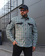 Тактична мілітарі Сорочка FCT Blackbeard літня в клітинку Зелена (7 номер)