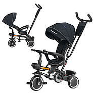 Велосипед триколісний з батьківською ручкою TILLY MAGNUM T-3814 BLACK Чорний, фото 3