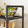 Підлогова полиця-стелаж для кухні на 5 ярусів 50,5х147х27см, фото 6