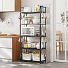 Підлогова полиця-стелаж для кухні на 5 ярусів 50,5х147х27см, фото 7