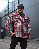 Тактична мілітарі Сорочка FCT Blackbeard літня в клітинку Червона (9 номер)