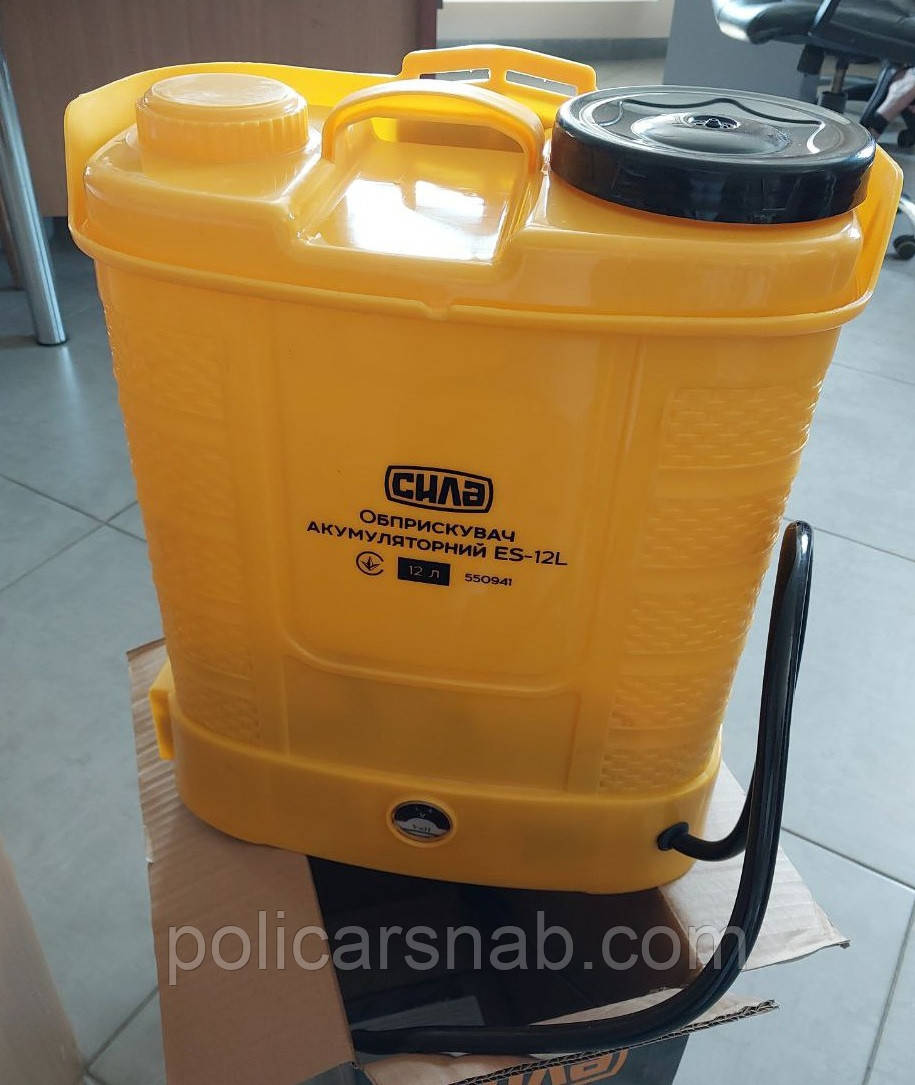 Обприскувач садовий акумуляторний ES-12L СИЛА на 12 літрів електрообприскувач ранцевий для саду, фото 1