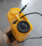 Обприскувач садовий акумуляторний ES-12L СИЛА на 12 літрів електрообприскувач ранцевий для саду, фото 2