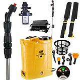 Обприскувач садовий акумуляторний ES-12L СИЛА на 12 літрів електрообприскувач ранцевий для саду, фото 8