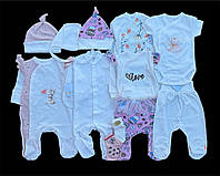 Красивый набор одежды для новорожденых девочек, качественая одежда для малышей, лето рост 56 см, хлопок
